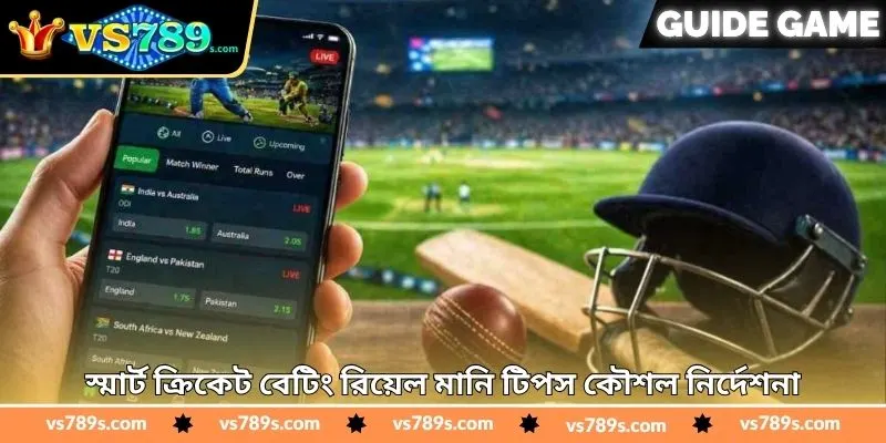 Cricket Betting Real Money Tips - জয়ের স্মার্ট টিপস - VS789 1 স্মার্ট ক্রিকেট বেটিং রিয়েল মানি টিপস কৌশল নির্দেশনা