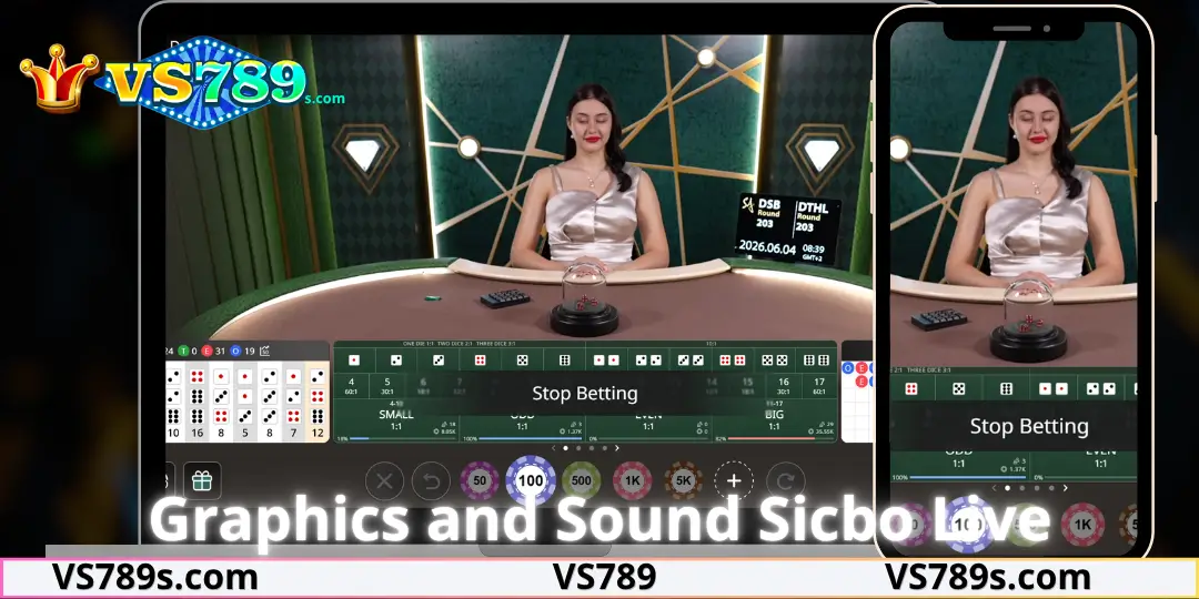 Sicbo Live - Review,Gameplay, Strategies, Features & How To Play On VS789 2 Graphics and Sound Sicbo Live